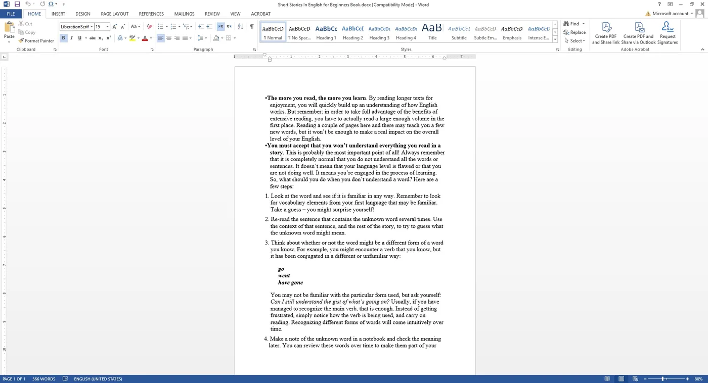 A real editable Microsoft Word document with right-to-left preserved